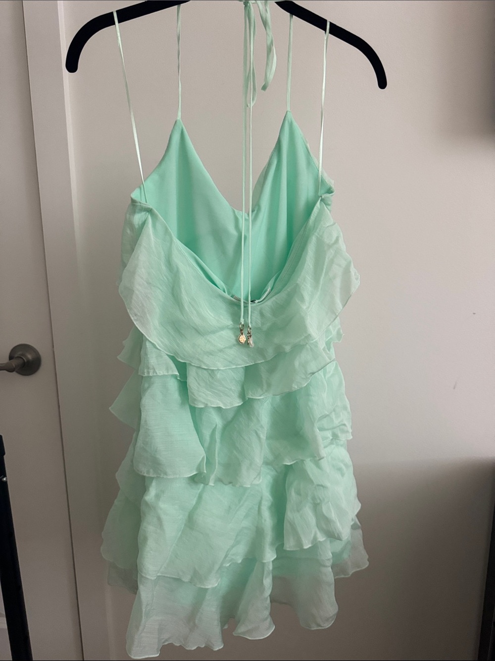 Zara Mint Ruffle Sundress - Picture 2 of 3